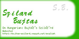 szilard bujtas business card